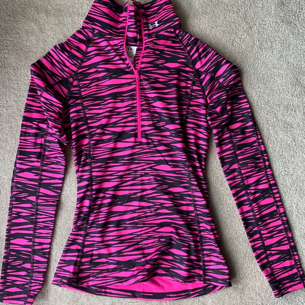Half-zip cold gear running sweatshirt
